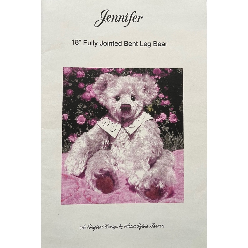 Teddy Bear Sewing Pattern - “Jennifer“  18” Fully Jointed Bent Leg Bear